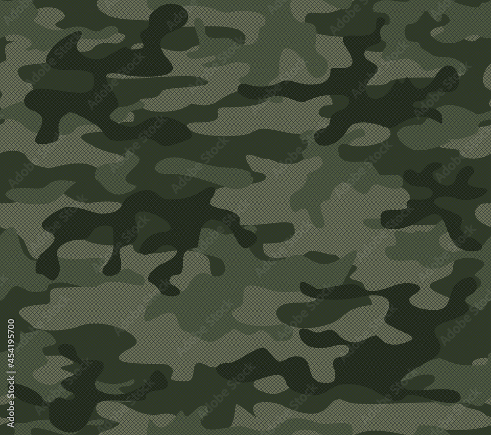 Digital green camouflage, army clothing design
Digital green camouflage, army clothing design