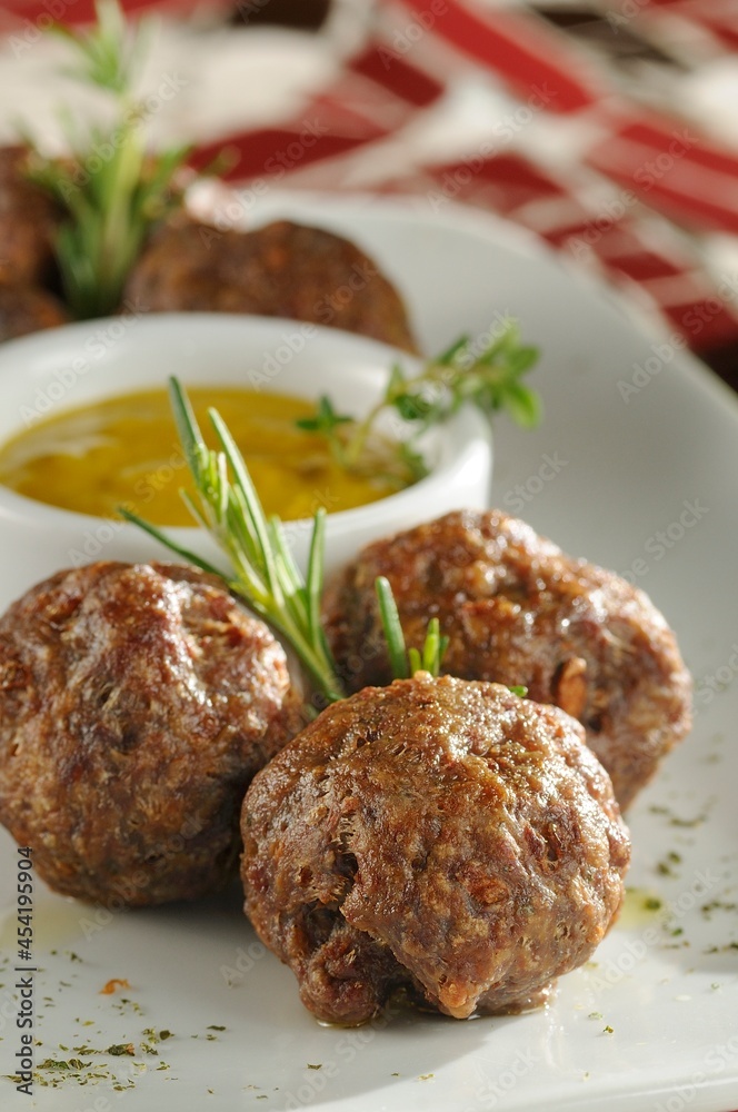Meatballs with Mustard sauce Meatballs with Mustard sauce