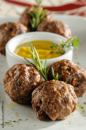 Meatballs with Mustard sauce