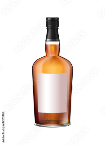 Whiskey Bottle Illustration