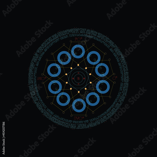 Circular Ancient HUD and UI interface