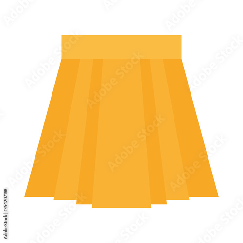 yellow skirt icon