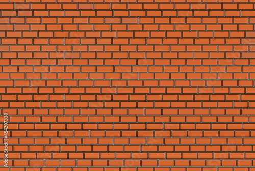 Vector brick texture, construction seamless background