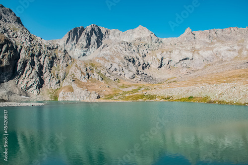 view of the mountains in summer