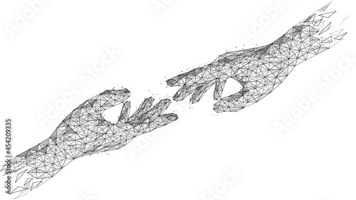 Lend a helping hand. Polygonal construction of lines and points.