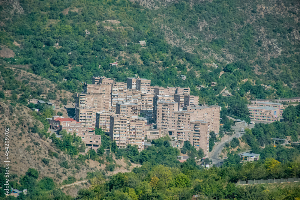 view of the town Kapan in Armenia