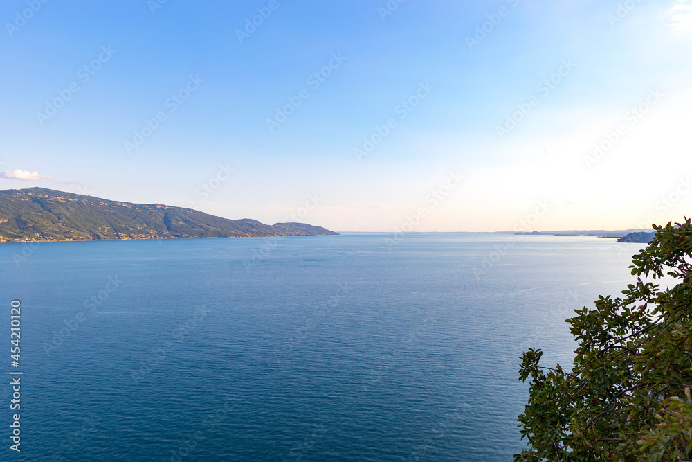 View of Lake Garda from the Gardesana road near Gargnano