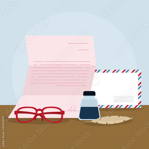 letter and envelope illustration