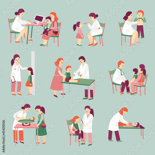 Doctor Pediatrician Icons Collection