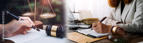 Fotografie justice and law concept