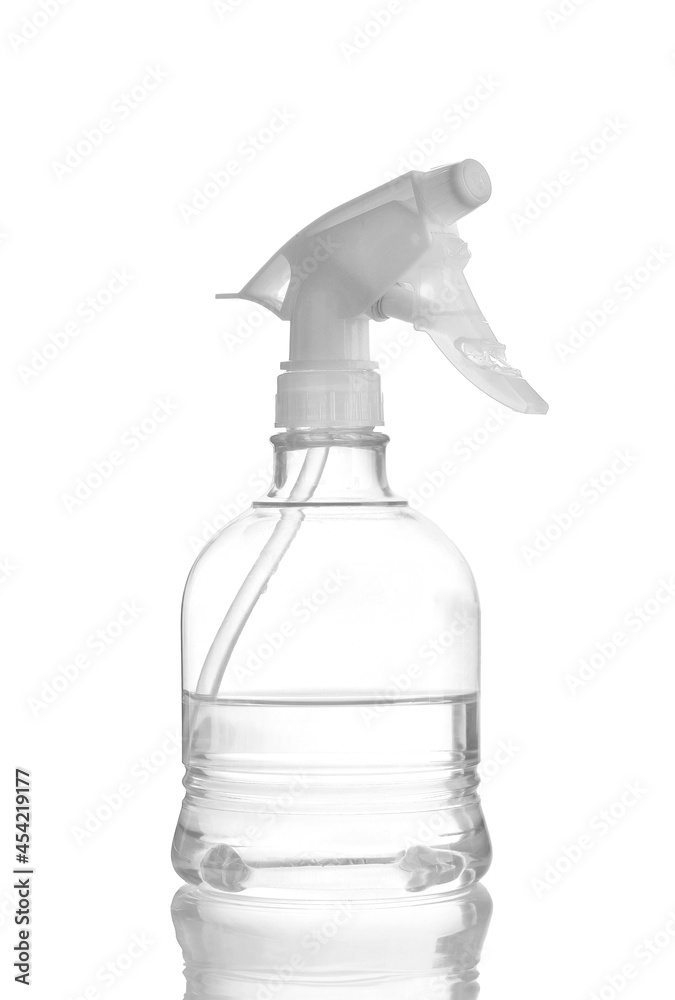 plastic bottle spray on white background plastic bottle spray on white background