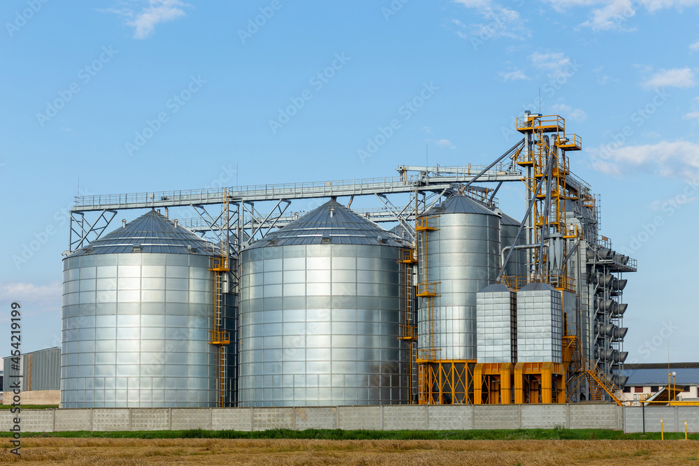 Modern Granary elevator and seed cleaning line. Modern Granary elevator and seed cleaning line.