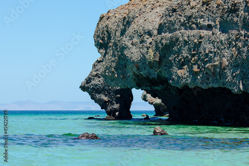 Formaciones rocosas en Isla Espíritu Santo. Golfo de California. Baja California Sur. México photo