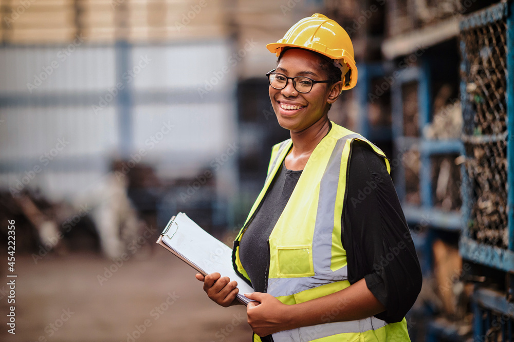 female engineer confidently standing female engineer confidently standing