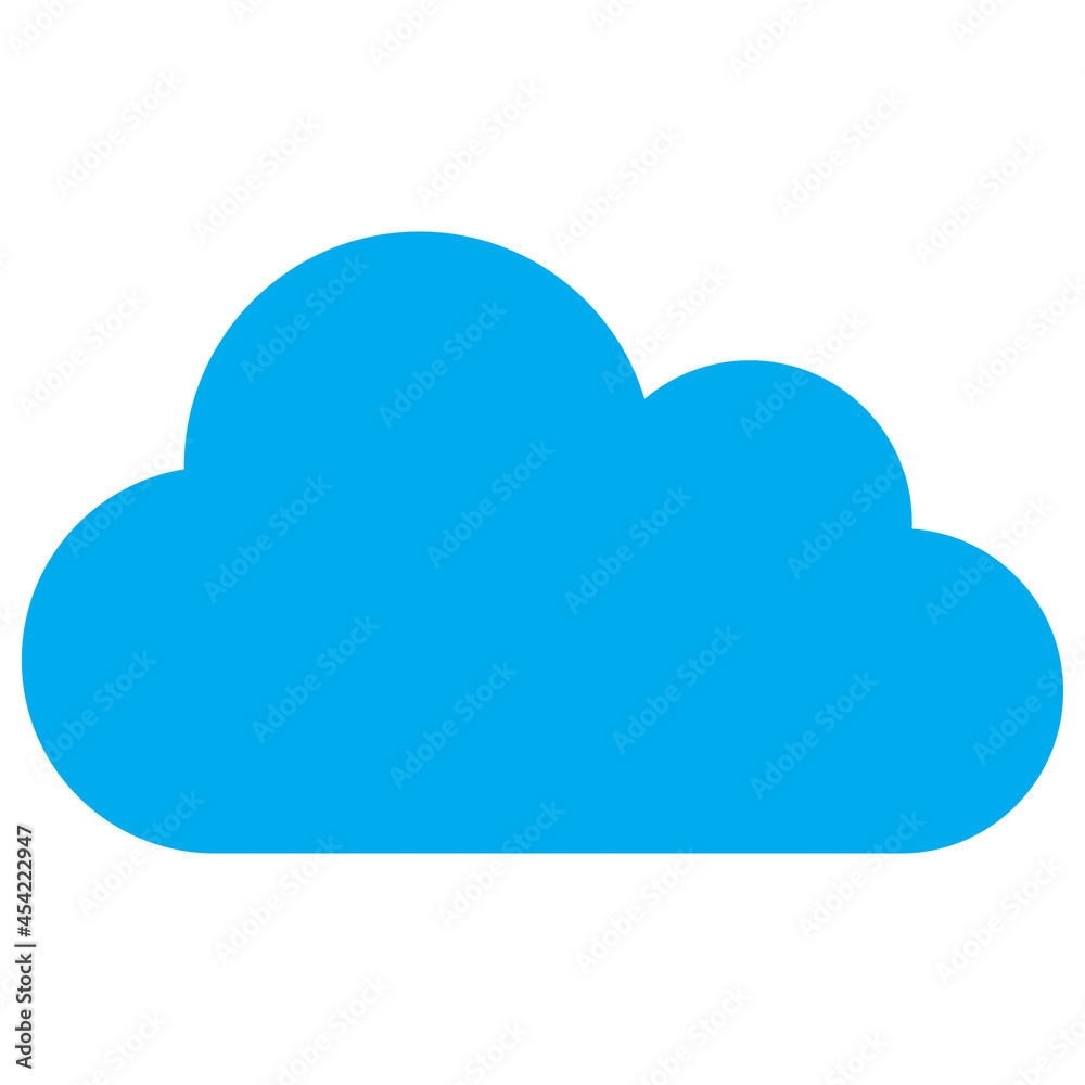 Cloud icon with flat style. Isolated vector cloud icon illustrations, simple style. Cloud icon with flat style. Isolated vector cloud icon illustrations, simple style.