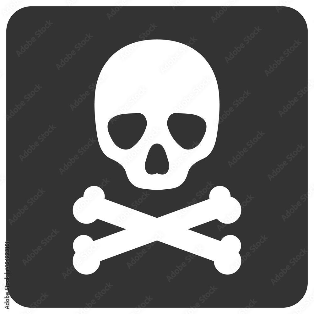 Death box icon with flat style. Isolated vector death box icon image, simple style. Death box icon with flat style. Isolated vector death box icon image, simple style.
