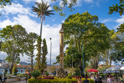 The Main Park of Cajica, Cundinamarca, Colombia