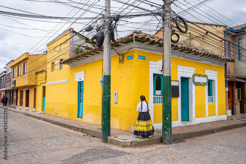 Typical house of Tabio in Cundinamarca, Colombia photo