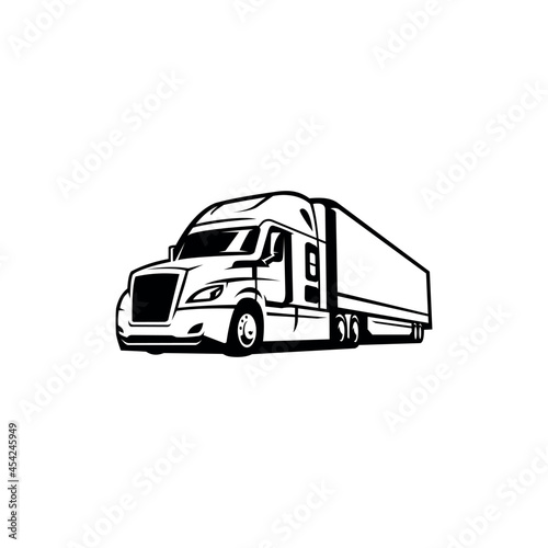Freight truck isolated vector © winana