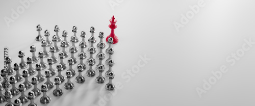 Chess board game concept for leadership and teamwork to strategy, business success concept, business competition planing teamwork strategic concept.
 photo