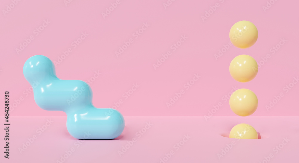 3d pink background abstract with glossy sphere of balls. 3d rendering design. 3d pink background abstract with glossy sphere of balls. 3d rendering design.