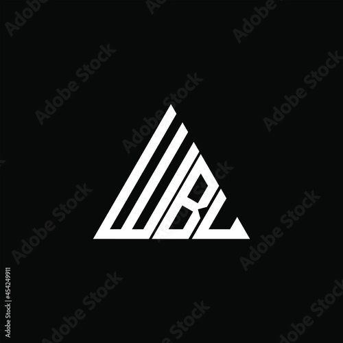 WBU letter logo creative design. WBU unique design
 photo