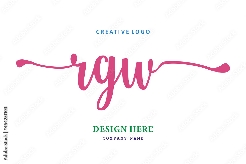 RGW lettering logo is simple, easy to understand and authoritative RGW lettering logo is simple, easy to understand and authoritative