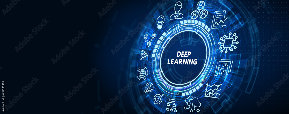Deep learning artificial intelligence neural network. Technology, Internet and network concept. Deep learning artificial intelligence neural network. Technology, Internet and network concept.