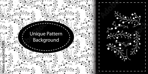 Autumn pattern background. For textile, wrapping paper, packaging. Vector pattern.outline autumn