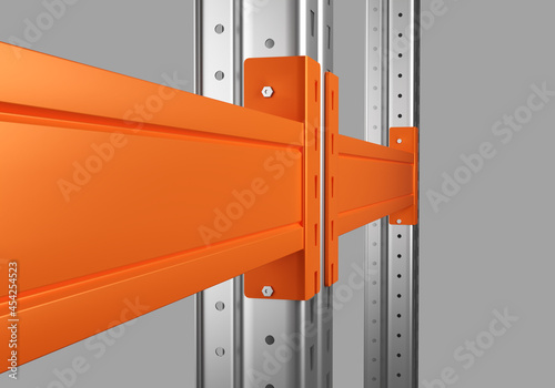 Fragment of metal rack. Fas...