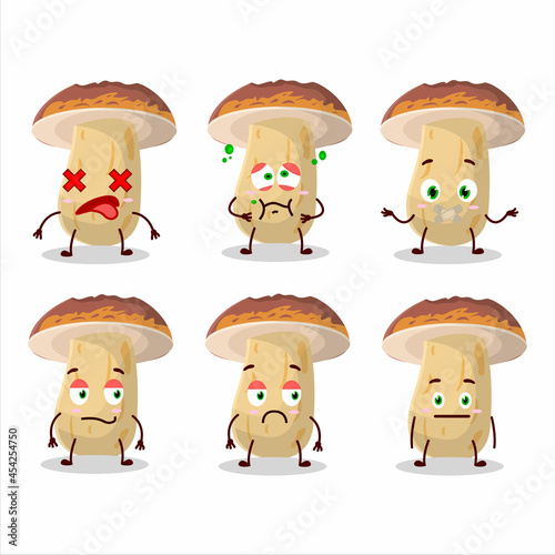 New cep mushroom cartoon character with nope expression