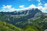 Austrian Alps-view on the peak Sulzfluh