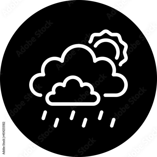 rain glyph icon