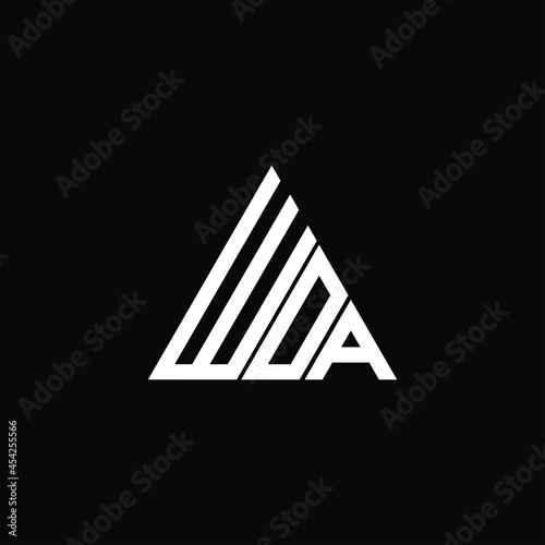 WDA letter logo creative design. WDA unique design, WOA letter logo creative design. WOA unique design

 photo