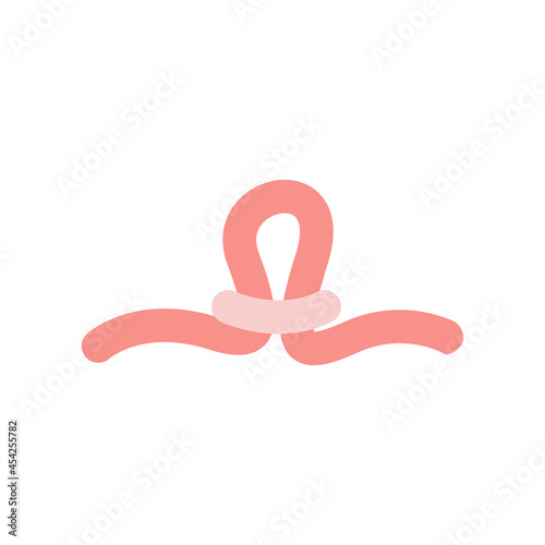Vasectomy. Male or female sterilization concept. Tubal ligation colored flat style icon. Women or man surgical permanent birth control methods. Contraception vector element isolated on white.