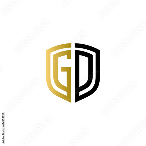go shield logo design vector icon