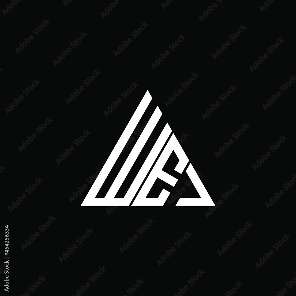 WEJ letter logo creative design. WEJ unique design
 - obrazy, fototapety, plakaty 
