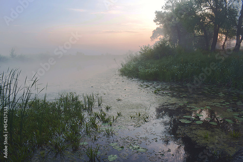 Sunrise is not on the river.