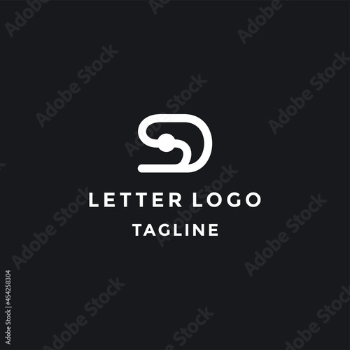 Letter SD Abstract logo design template