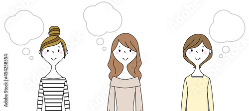 女性達　ふきだし