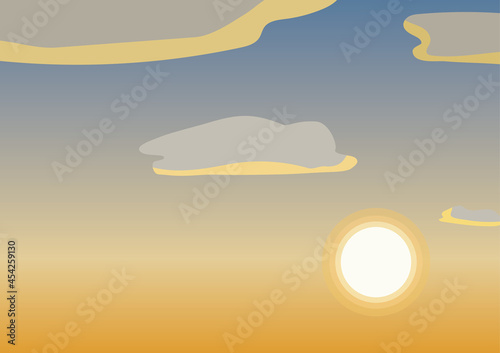夕日