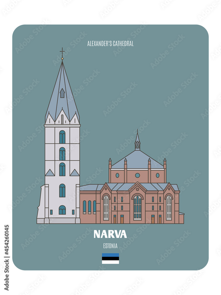 Fototapeta premium Narva Alexander's Cathedral, Estonia
