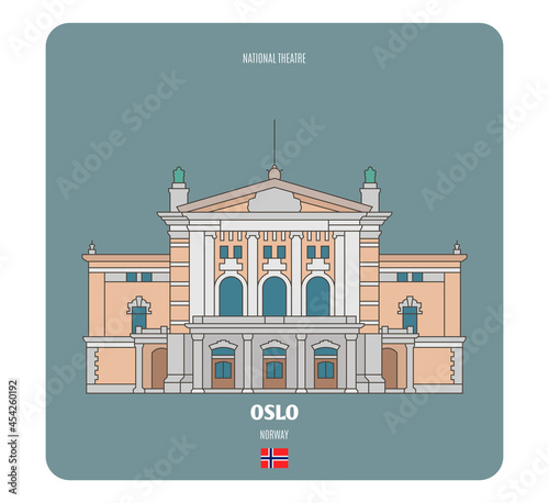 National Theatre in Oslo, Norway photo