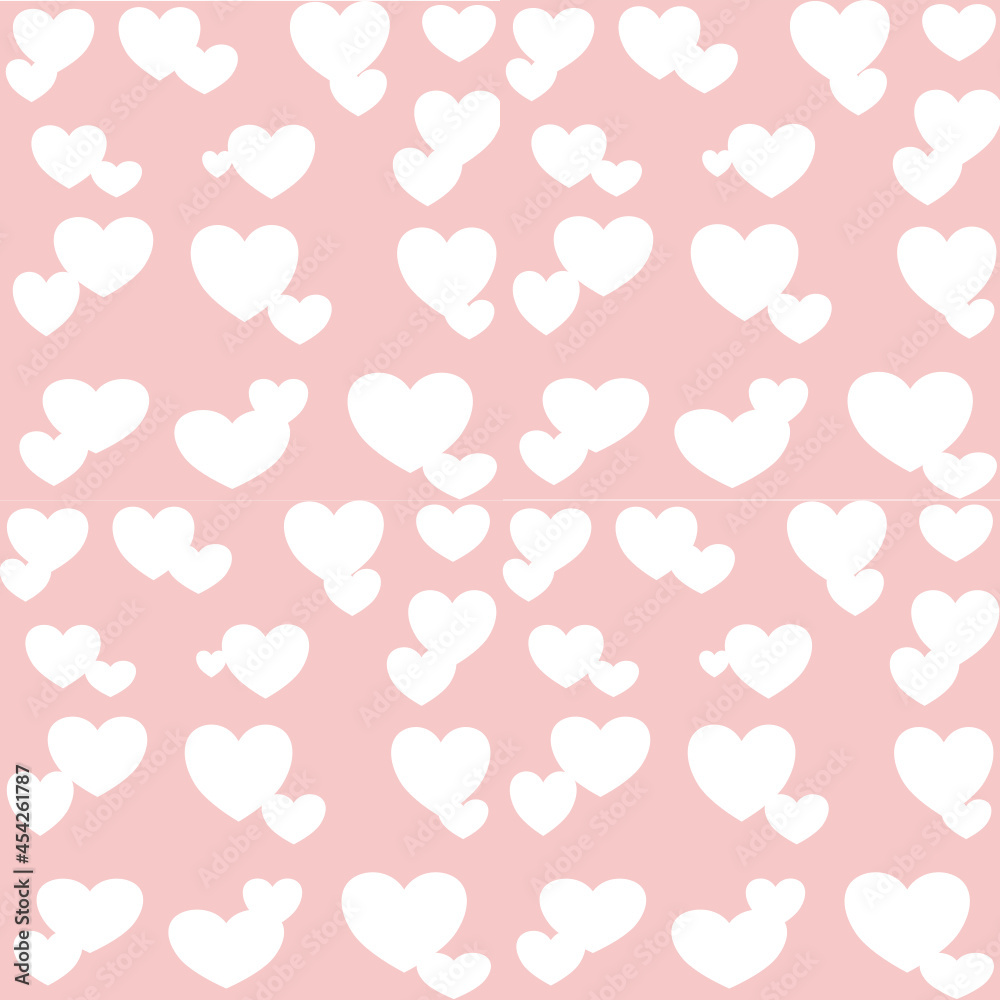 Sweetheart isolate on pink background seamless pattern . Vector illustration.