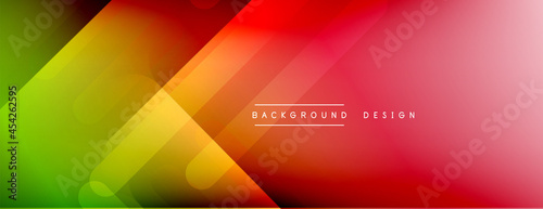Dynamic lines abstract background. 3D shadow effects and fluid gradients. Modern overlapping forms