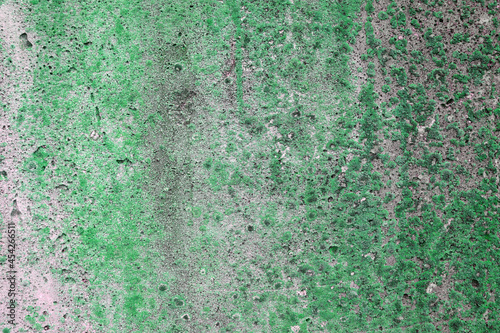 Green concrete slab texture for banner design. Dirty old wall background