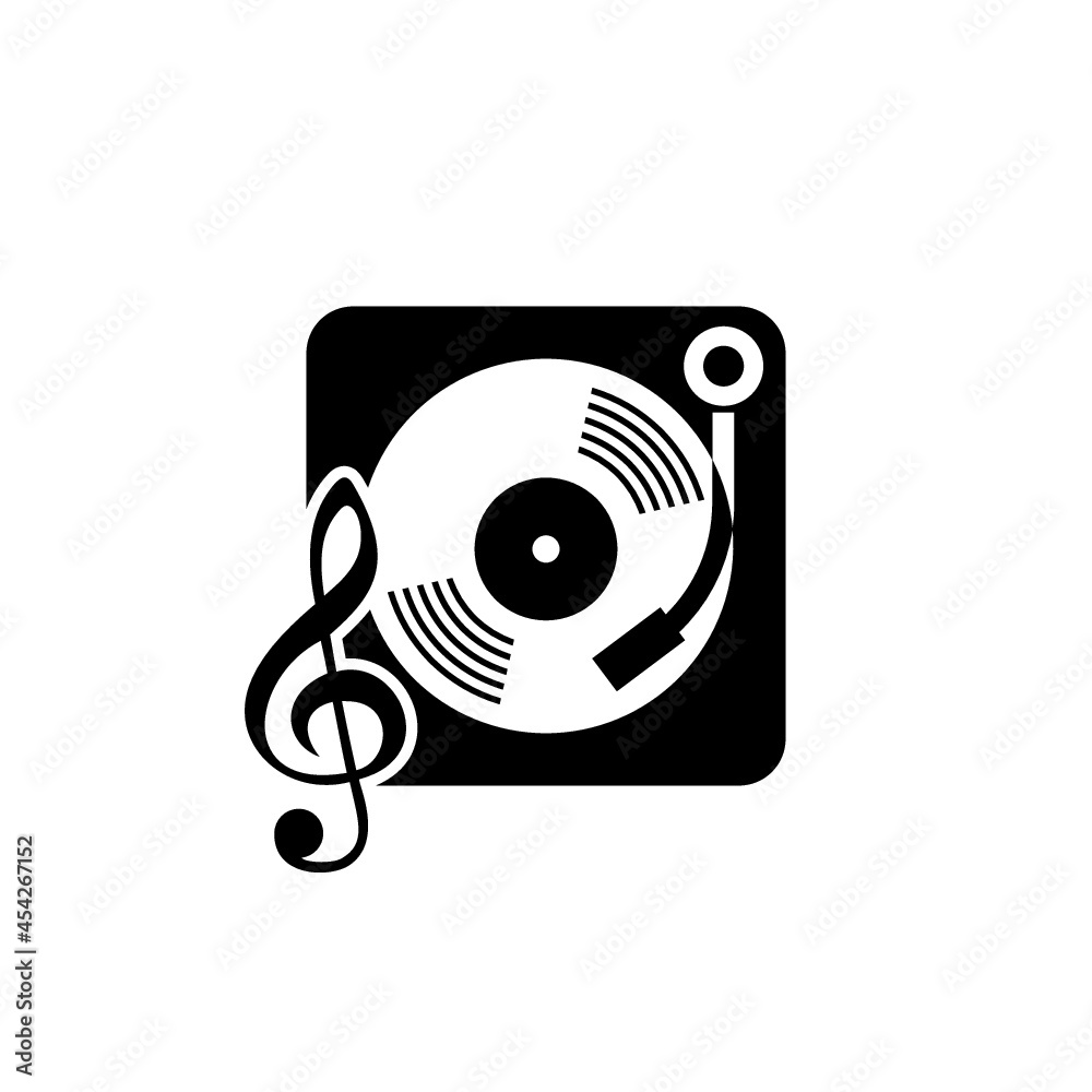 Gramophone icon isolated on white background Gramophone icon isolated on white background