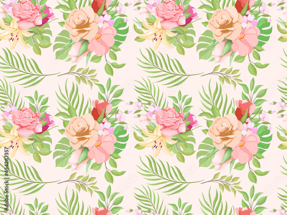 seamless pattern floral template design seamless pattern floral template design