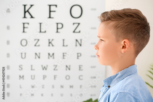Little boy undergoing eye t...