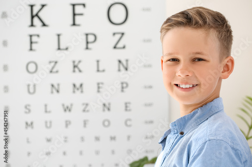 Little boy undergoing eye t...